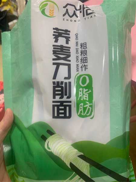 众恬 荞麦刀削面500g