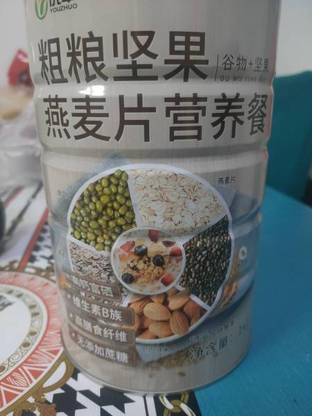 优卓 粗粮坚果燕麦片营养餐【膳食纤维低糖】