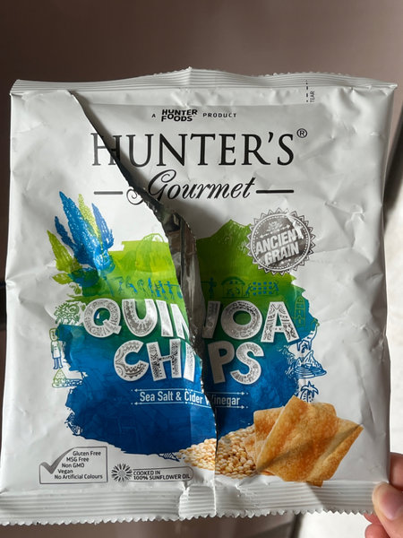 <em>Hunter</em>’s Gourmet QuinoaChipsSeaSalt&CiderVinger