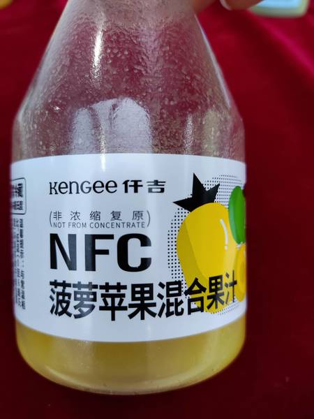 仟吉 X零度果坊每日鲜NFC鲜榨菠萝苹果汁270mL