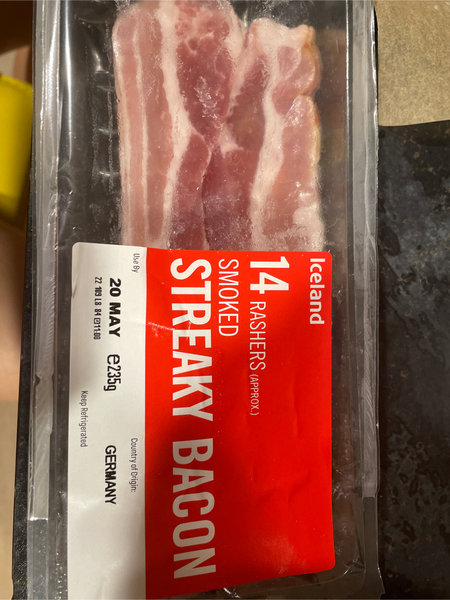 Iceland   streaky <em>bacon</em> 培根Iceland