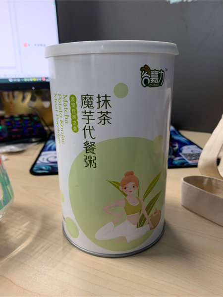 谷嘉力 抹茶魔芋代餐粥