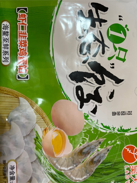 吴大嫂食品 虾仁韭菜鸡蛋馅水饺