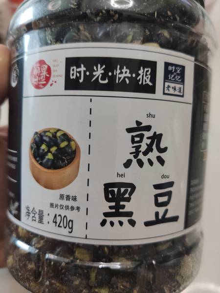 每果时光 罐装熟黑豆420g