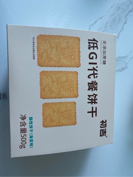 初吉 低<em>GI</em>代餐<em>饼干</em>(<em>海苔</em>味)500g