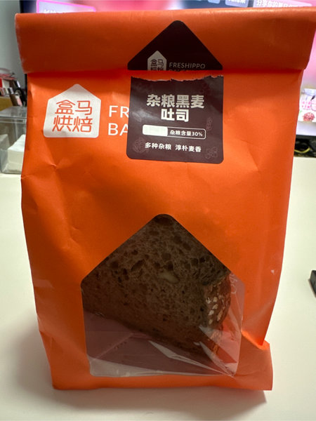 匠造食品 盒马烘焙-杂粮黑麦吐司面包