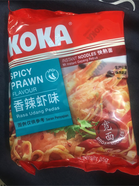 KOKA 香辣虾味快熟宽面