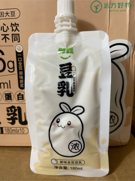 开鑫 <em>全豆</em>原味<em>豆乳</em>袋装180ml*10袋/箱