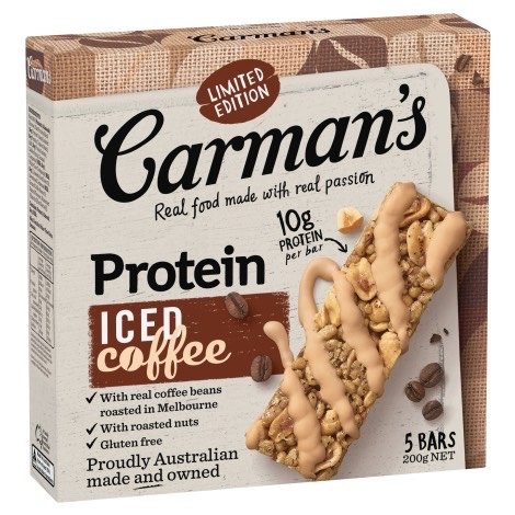 Carman’s PROTEINBARSICEDCOFFEE