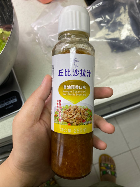 丘比 香油蒜香口味沙拉汁