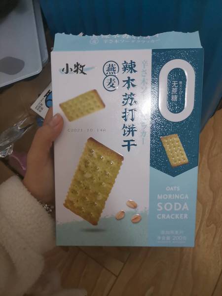 小牧 燕麦辣木苏打饼干