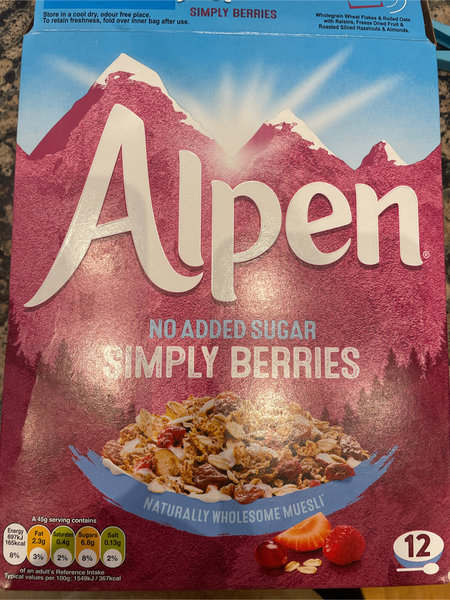 Alpen <em>无糖</em>浆果<em>麦片</em>