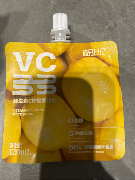 成分日记 VC多多柠檬果汁