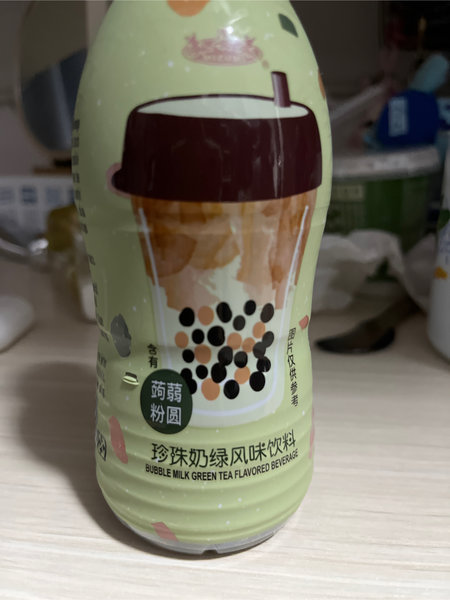 珍珠奶绿风味饮料 奶茶