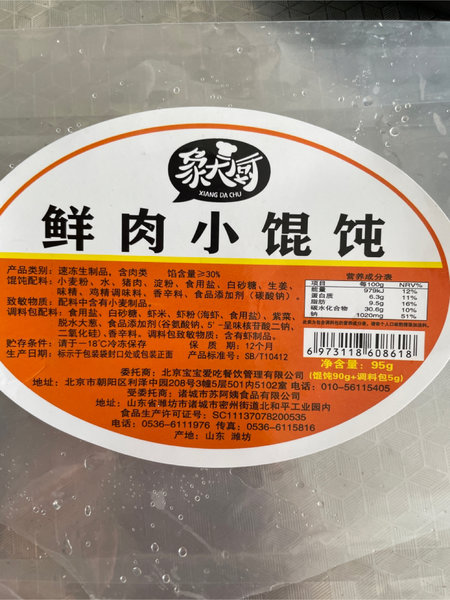 象大厨 鲜肉小馄饨