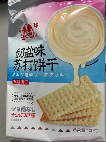 半球 奶盐味苏打饼干100克