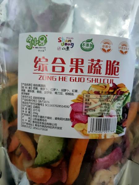 宁小呆 综合果蔬脆250克