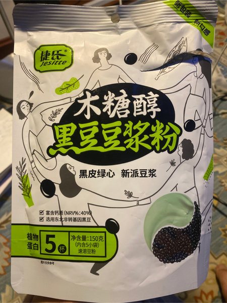 捷氏 150克木糖醇黑豆豆浆粉