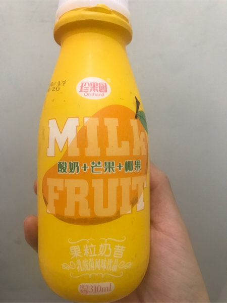 珍果园 310ML乳酸菌芒果果粒奶昔