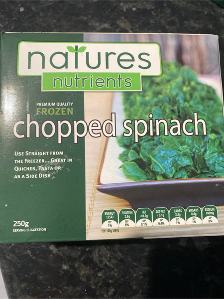 natures Choppedspinach