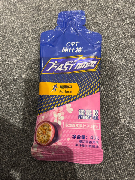 康比特 FAST加速能量胶果汁<em>型<em>可吸</em></em><em>果冻</em> 樱花百香<em>果味</em>