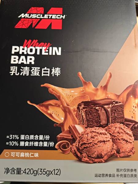 MUSCLETECH 乳清<em>蛋白</em><em>棒</em>(可可<em>扁</em><em>桃仁</em><em>味</em>)