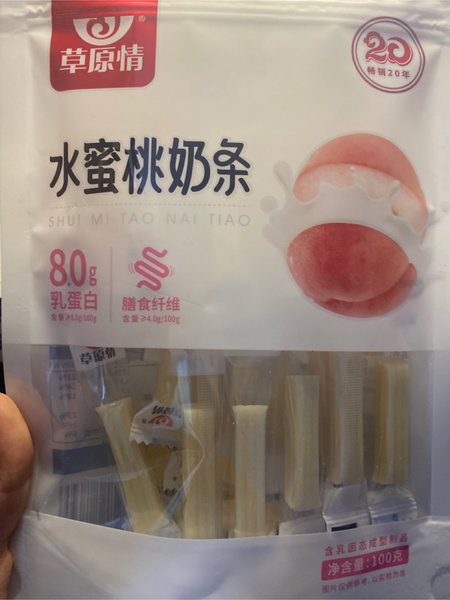 草原情 100g水蜜桃奶条