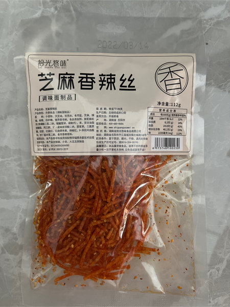 拾光悠味 1.0芝麻香辣丝112g