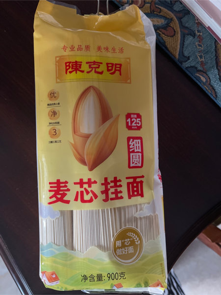 陈克明 塑麦芯细圆挂面900g*15