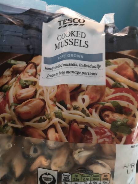 Tesco cookedmussels