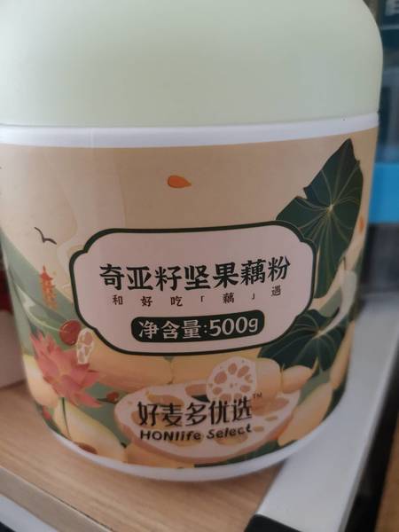 好麦多 奇亚籽坚果藕粉500克