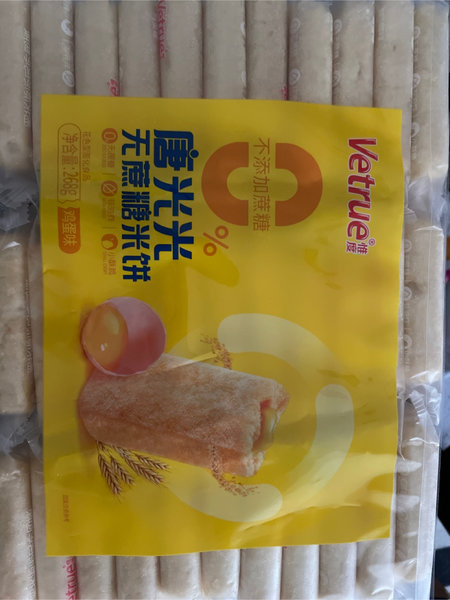 Vetrue 惟度 唐光光无蔗糖米饼【鸡蛋味】