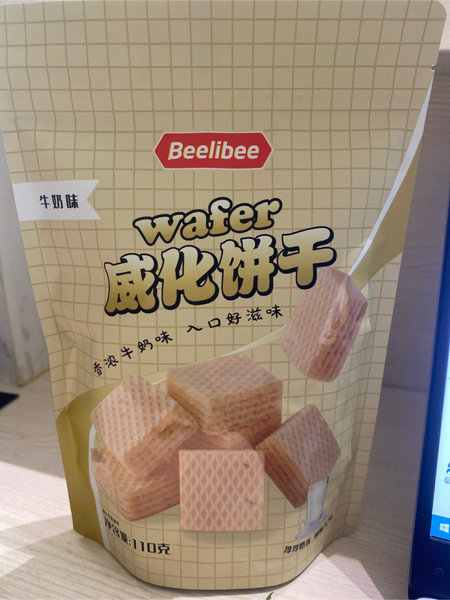 Beelibe e牛奶味威化饼干110g