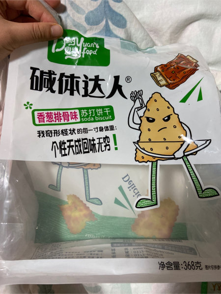 碱体达人 香葱排骨味苏打饼干