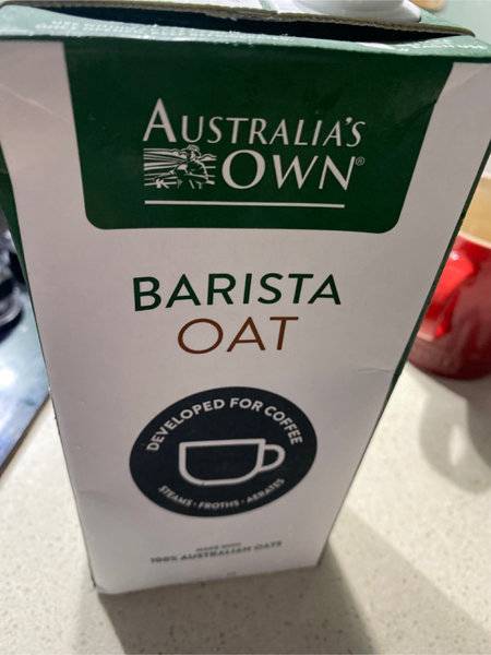 Australia <em>own</em> Barista Oat