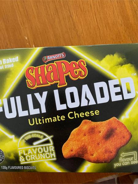 Arnott’s Shapes Fully Loaded ultimate cheese