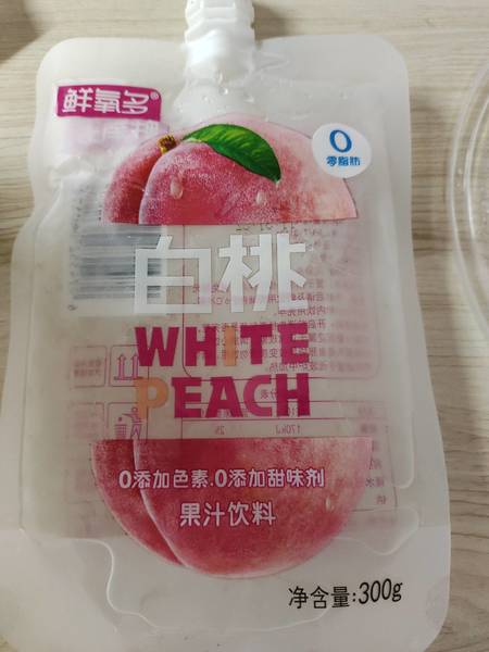 鲜氧多 白桃果汁饮料300g