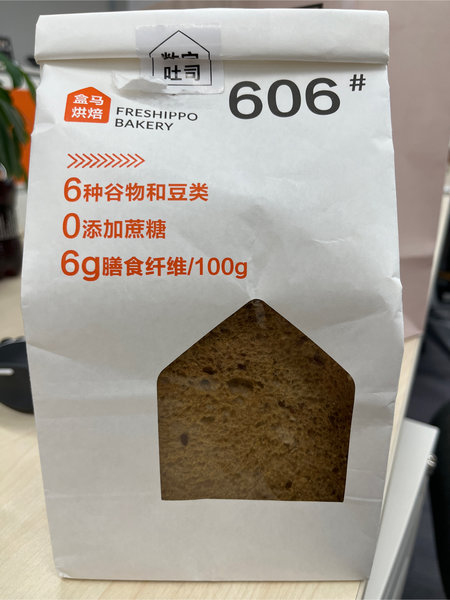 盒马 606高纤维杂粮吐司