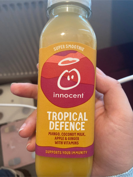 Innocent tropicaldefencemangococonutmilkapplegingerwithvitamins