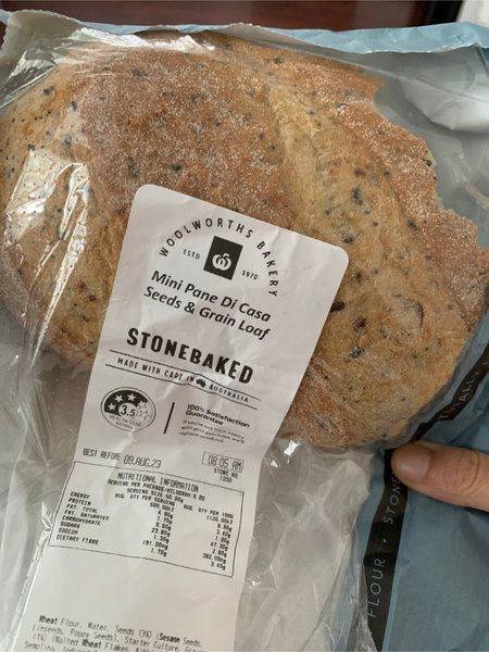 Woolworths Bakery MiniPanDiCasaSeed&GrainLoaf