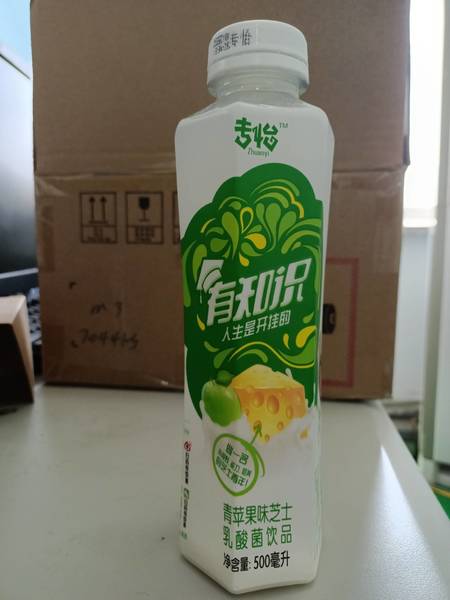 优洋 500毫升有<em>知识</em>青苹果乳酸菌饮品