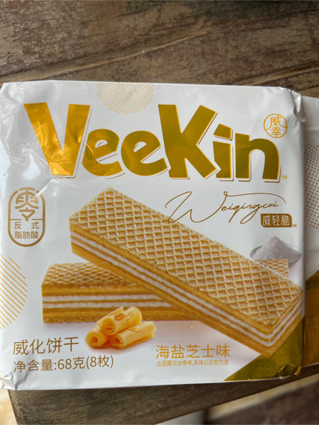 VEEKIN 68克(8枚)威化饼干海盐芝士味