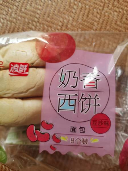 百得利 奶香面饼面包【豆沙味】