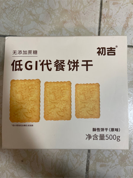 初吉 低GI代餐饼干(原味)500g