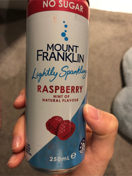 Mount Franklin raspberrysparklingwater