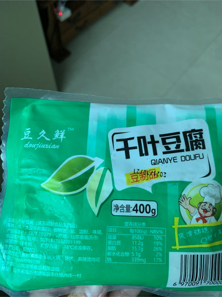 豆久鲜 千叶豆腐400克