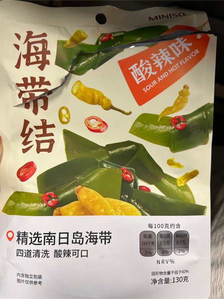 名创优品 海带结【酸辣味】