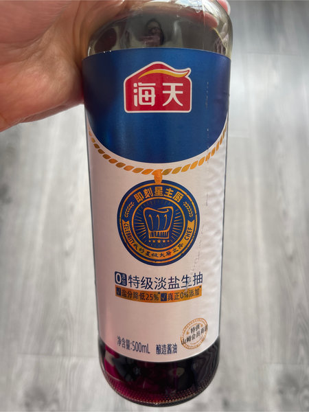 海天 0添加特级淡盐生抽500mL*1