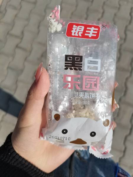 银丰 黑白乐园油脂性夹心饼干