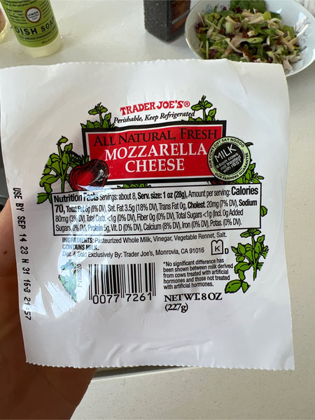 Trader Joe's Mozzarellacheese